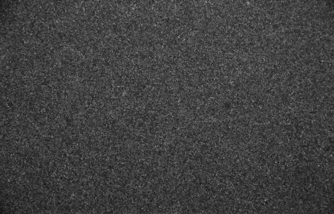 Absolute black shop honed granite